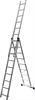 СИБИН  9 ступеней, со стабилизатором, алюминиевая, трехсекционная лестница (38833-09) 38833-09