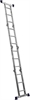 СИБИН  ЛТ-43, 4 x 3 ступени, алюминиевая, четырехсекционная лестница-трансформер (38851) 38851