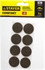 STAYER  d 28 мм, самоклеящиеся, фетровые, 8 шт, коричневые, мебельные накладки (40910-28) 40910-28