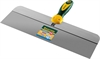 KRAFTOOL  400 мм, широкое полотно, алюминиевая направляющая, двухкомпонентная ручка, нержавеющий, фасадный шпатель (10036-400) 10036-400