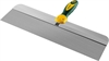 KRAFTOOL  450 мм, широкое полотно, алюминиевая направляющая, двухкомпонентная ручка, нержавеющий, фасадный шпатель (10036-450) 10036-450