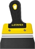 STAYER  PROFlat, 150 мм, усиленная алюминиевая направляющая, двухкомпонентная ручка, анодированный, фасадный шпатель, Professional (10045-15) 10045-15