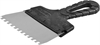 ЗУБР  150 мм, зуб 6 х 6 мм, зубчатый пластиковая ручка, нержавеющий, фасадный шпатель (10078-15-06) 10078-15-06