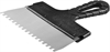 ЗУБР  200 мм, зуб 6 х 6 мм, зубчатый пластиковая ручка, нержавеющий, фасадный шпатель (10078-20-06) 10078-20-06