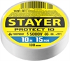 STAYER  PROTECT-10, 15 мм х 10 м, 5 000 В, белая, изолента ПВХ, Professional (12292-W) 12291-W_z01