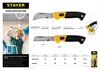 STAYER  прямое лезвие, монтерский складной нож, Professional (45408) 45408