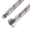 Гибкая подводка для смесителя (нерж. сталь) 1/2"хМ10 1,5м пара т 00000000535