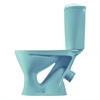 Унитаз-компакт Santeri Версия голубой (арматура и сиденье, косой выпуск) т cт000001446