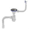 B0139 Сифон для мойки 3½"х40 с круглым переливом с гофротрубой 40х40-50 т тт000015815