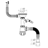 B0140 Сифон для мойки 3½"х40 с круглым переливом, отводом для стир. маш. и гофротрубой 40х40-50 т тт000017775