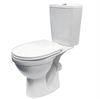 Унитаз-компакт Rosa Рио белый (арматура и сиденье, горизонт. выпуск) т cт000069321