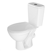 Унитаз-компакт Rosa Соло белый (арматура и сиденье, горизонт. выпуск) т cт000069323