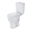 Унитаз-компакт Rosa Рим белый, микролифт (арматура и сиденье, горизонт. выпуск) т тт000017484