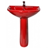 Умывальник ОК Престиж 63 Стандарт красный (с переливом и пьедесталом) т тт000016718